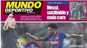 La Une de Mundo Deportivo ce lundi