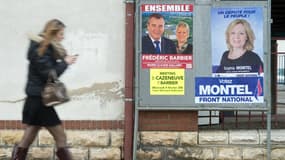 Les panneaux électoraux ont envahi la 4e circonscription du Doubs.