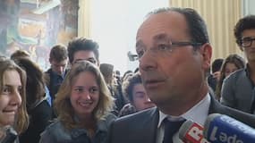 François Hollande au lycée Buffon