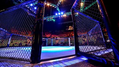 L'octogone lors de l'UFC Fight Night de Sao Paulo, le 4 novembre 2023
