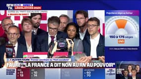 Victoire du NFP aux législatives: "La France méritait mieux qu'une alternative entre néolibéralisme et fascisme", affirme Olivier Faure