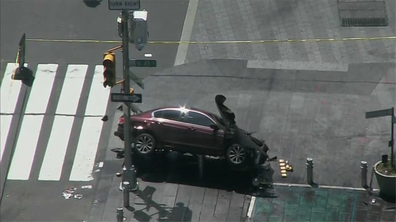 Une voiture a renversé des piétons à Times Square, à New York, ce jeudi