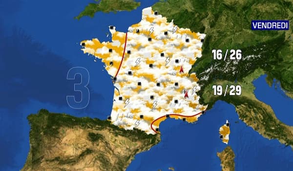 Les orages devraient permettre à la température de diminuer Les orages devraient permettre à la température de diminuer