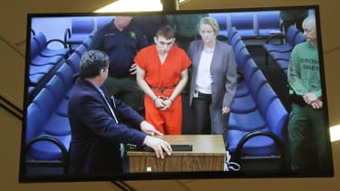 Nikolas Cruz lors de sa présentation devant la justice.