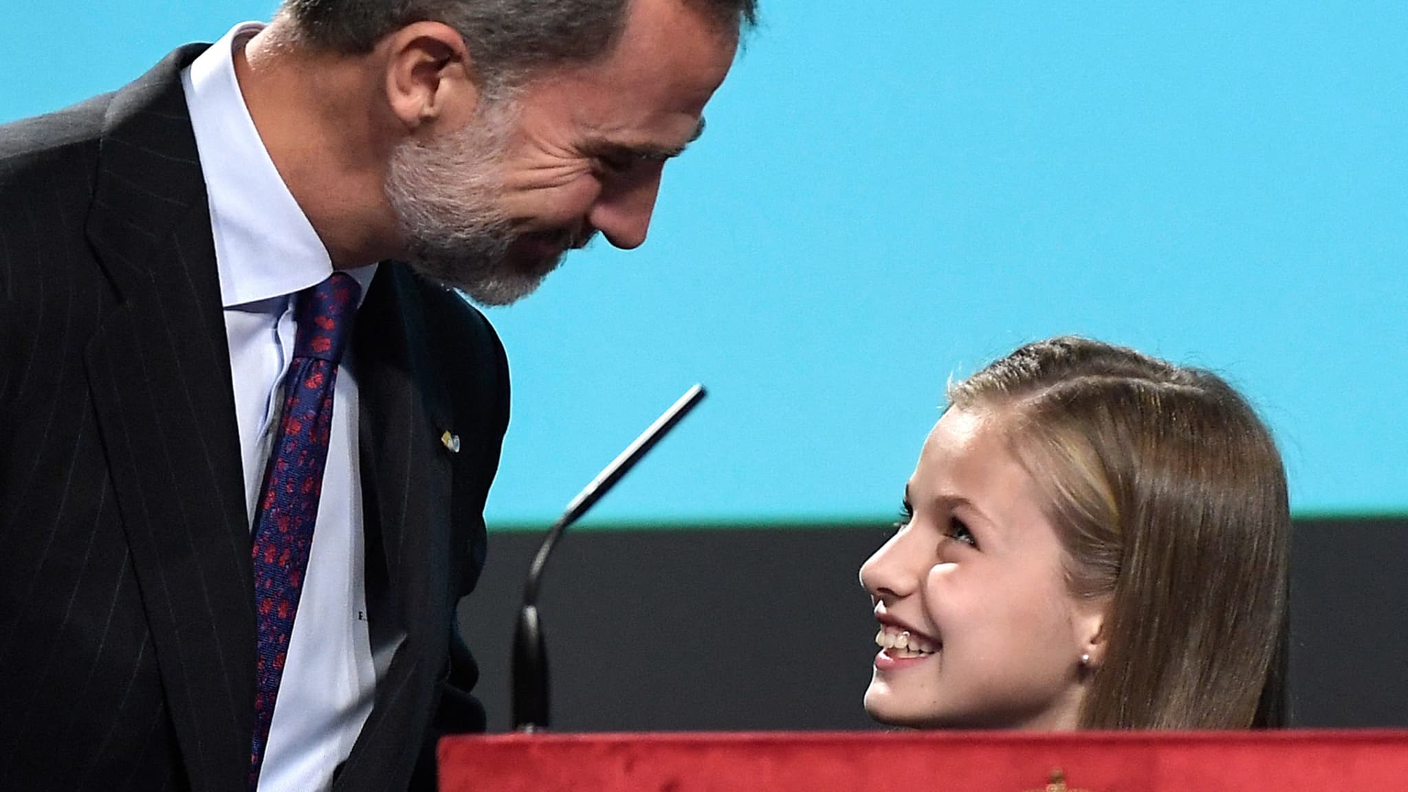 Le roi Felipe et la princesse Leonor en 2018