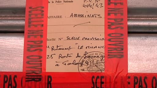 Des scellés judiciaires ont été apposés sur la façade de la pizzeria de Toulouse le 21 janvier.