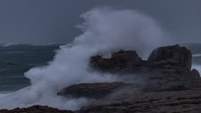 La tempête Goretti frappant le Finistère, ici à Penmarch, le 8 janvier 2026.