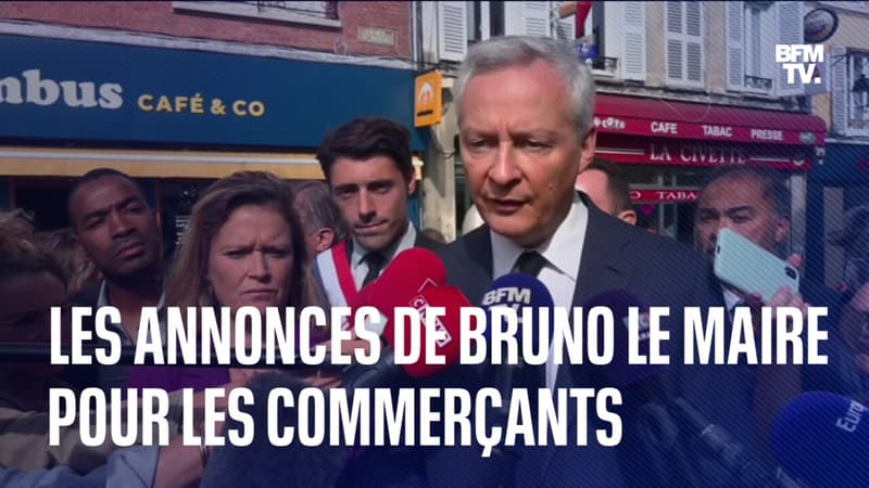 Les annonces de Bruno Le Maire pour les commerçants touchés par les émeutes