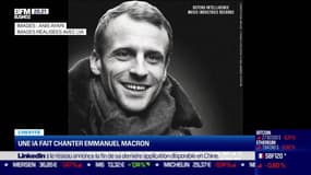 Anis Ayari (deeplayer AI) : Une IA fait chanter la bohème de Charles Aznavour à Emmanuel Macron - 09/05