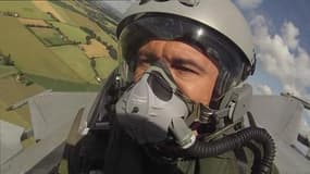 Répétitions du 14 juillet: les images de Christophe Delay dans le cockpit du Rafale