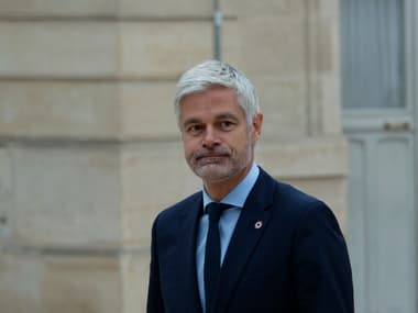 Le chef des députés LR, Laurent Wauquiez, à l'Élysée le 10 octobre 2025
