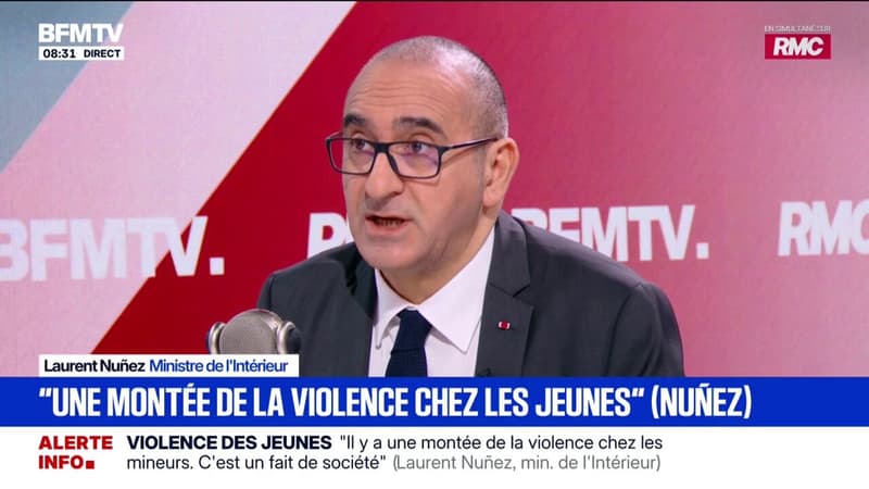 Violence chez les jeunes: "Je n'utilise pas le mot d'ensauvagement", indique Laurent Nuñez