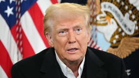 Le président des États-Unis, Donald Trump, le 24 janvier 2025 à Fletcher en Caroline du Nord