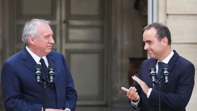 François Bayrou et Sébastien Lecornu le 10 septembre 2025 à Paris 