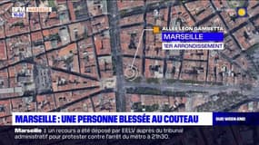 Marseille: une personne grièvement blessée au couteau dans le 1er arrondissement, un homme interpellé