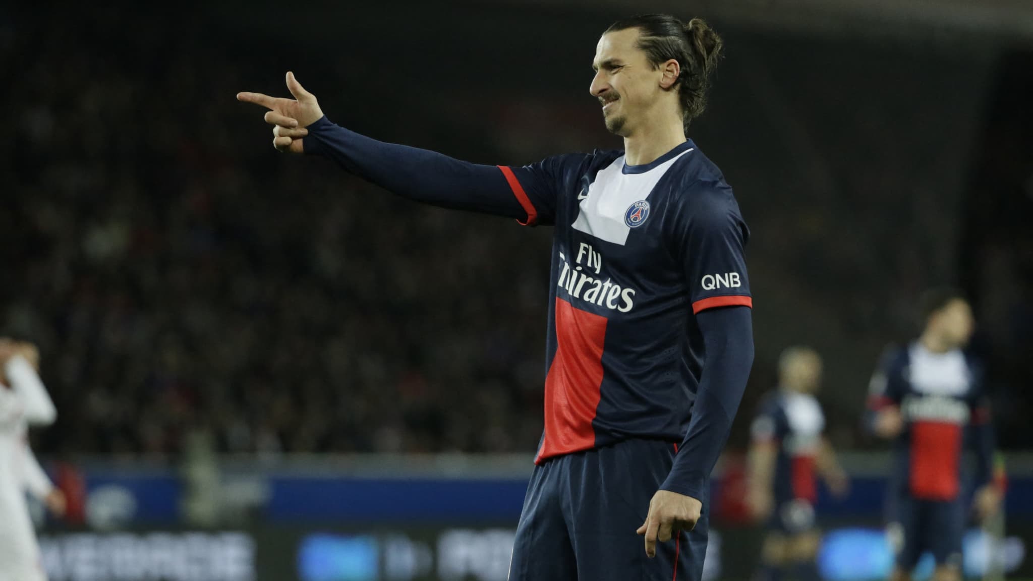 Zlatan Ibrahimovic avec le PSG en décembre 2013 Zlatan Ibrahimovic avec le PSG en décembre 2013
