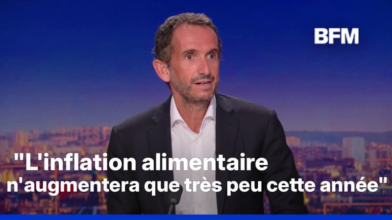 Pour Alexandre Bompard, PDG de Carrefour, "l'inflation alimentaire n'augmentera que très peu"
