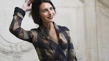 Alessandra Sublet au défilé Dior Haute couture à Paris, le 22 janvier 2018. - -