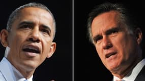 Les candidats à la présidentielle américaine Barack Obama et Mitt Romney