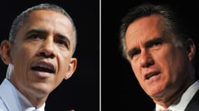 Les candidats à la présidentielle américaine Barack Obama et Mitt Romney