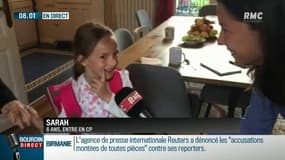 RMC a suivi la rentrée Sarah, qui rejoint le CP 