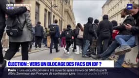 Paris Sorbonne: inquiets pour les élections, des étudiants bloquent un bâtiment