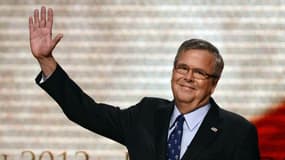 Jeb Bush, le frère cadet de George W. Bush, lors de la convention nationale du Parti républicain à Tampa, en Floride, le 30 août 2012.