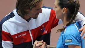 Nicolas Escudé, ici avec Virginie Razzano