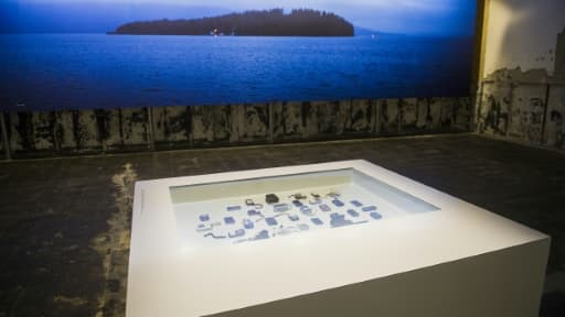 Des objets exposés dans le centre consacré aux attaques commises par Anders Behring Breivik, à la veille de son inauguration, le 21 juillet 2015 à Oslo