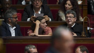 Des députés de La France Insoumise à l'Assemblée nationale le 04 juillet 2017