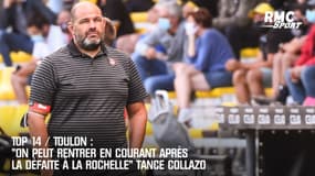 Top 14 / Toulon : "On peut rentrer en courant après la défaite à La Rochelle" tance Collazo