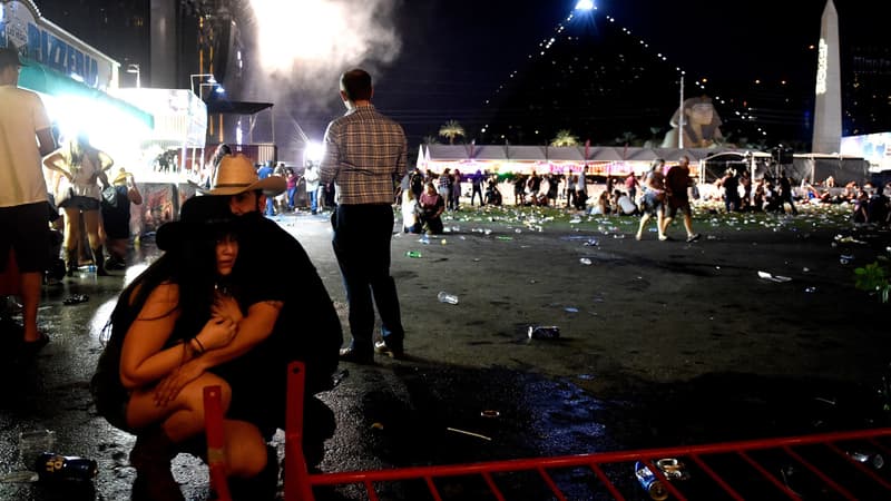 Las Vegas, lors de la fusillade.