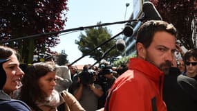 Jérôme Kerviel à Menton le dimanche 18 mai, date où il s'est rendu à la justice. Il a été incarcéré le lendemain.