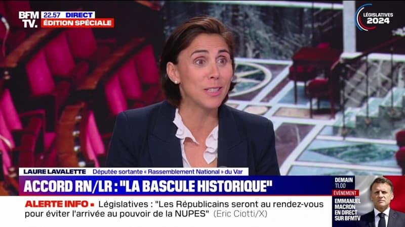 Alliance LR/RN aux législatives: Laure Lavalette (RN) loue le 