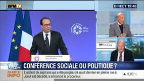 Jacques Séguéla face à Roland Cayrol: François Hollande a ouvert la 4ème conférence sociale dans un climat tendu