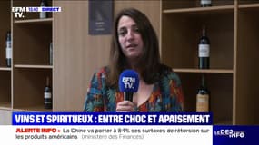 "Ça fait peur": Hortense Bernard (société Millésima à Bordeaux) s'inquiète de l'avenir de la filière viticole après l'entrée en vigueur des droits américains