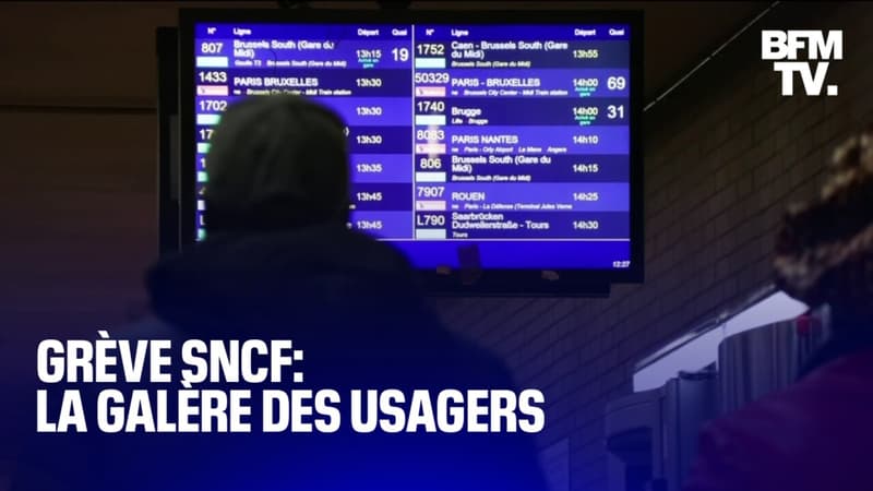Grève SNCF: la galère des usagers