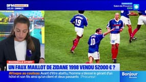 Un faux maillot de Zidane 1998, a-t-il été vendu 52 000 euros aux enchères ?