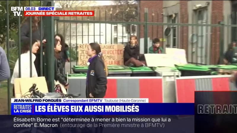 Un lycée bloqué par une cinquantaine d'étudiants à Toulouse, ce jeudi