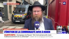 Incendie de la synagogue de Rouen: le rabbin fait état d'un "choc"