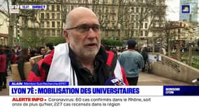 Les universitaires mobilisés dans le 7e arrondissement de Lyon