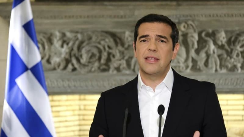 Le Premier ministre grec Alexis Tsipras le 12 juin 2018 -
