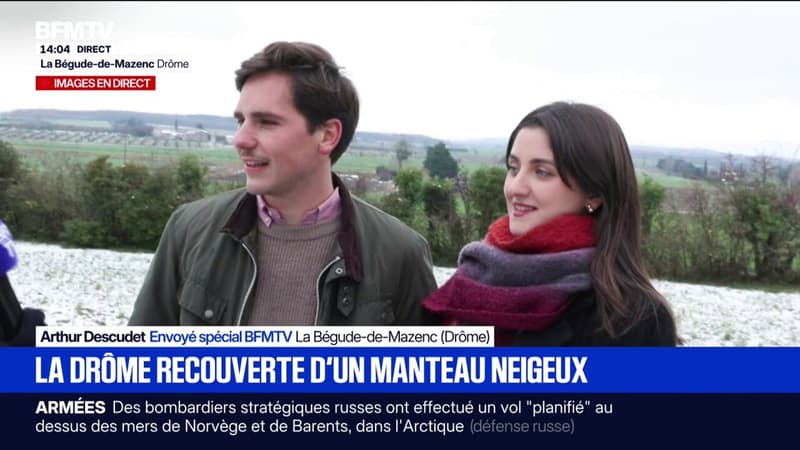 Certains chanceux peuvent profiter de quelques flocons pour ce réveillon de Noël