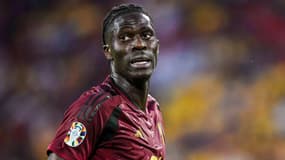 Le milieu belge Amadou Onana lors d'un match de l'Euro contre la Roumanie, le 22 juin 2024