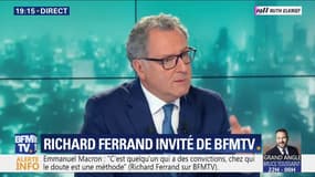 Pour Richard Ferrand, Emmanuel Macron "est quelqu'un qui a des convictions, chez qui le doute est de méthode"