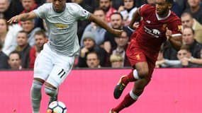 Anthony Martial face à Joe Gomez
