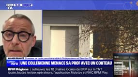 Professeure menacée avec un couteau à Rennes: "On a l'impression que les métiers de l'enseignement sont des métiers à risque", déplore Alain Malet (secrétaire adjoint d'Indépendance et Direction FO)