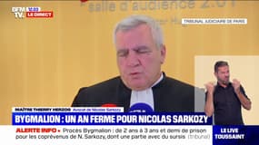 Thierry Herzog, avocat de Nicolas Sarkozy: "Le président Sarkozy n'a jamais demandé à être mieux traité qu'un autre, mais n'a aucune raison de l'être moins bien"