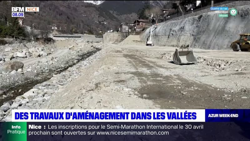 Vallée de la Vésubie: deux ans après la tempête Alex, les travaux d'aménagement ont débuté