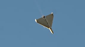 Un drone dans le ciel de Kiev en Ukraine (illustration)